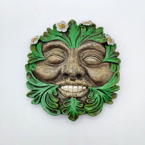 Tree Hugger Face Yard Decor Face Wall Plaque Home Garden Yard Art Decoration  - Picture 1 of 7